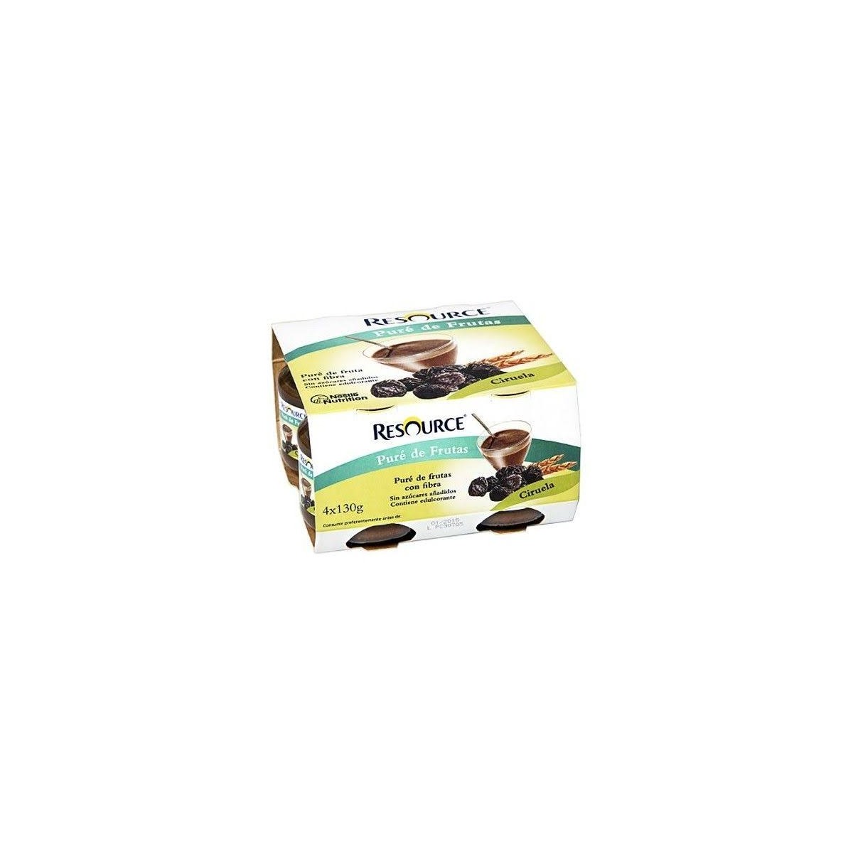 resource pure de frutas 130 g 4 tarrinas ciruela