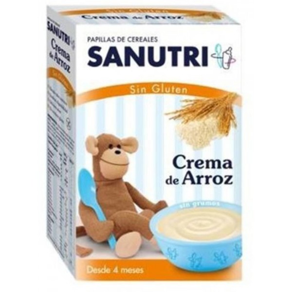 sanutri crema de arroz sin gluten 300 g