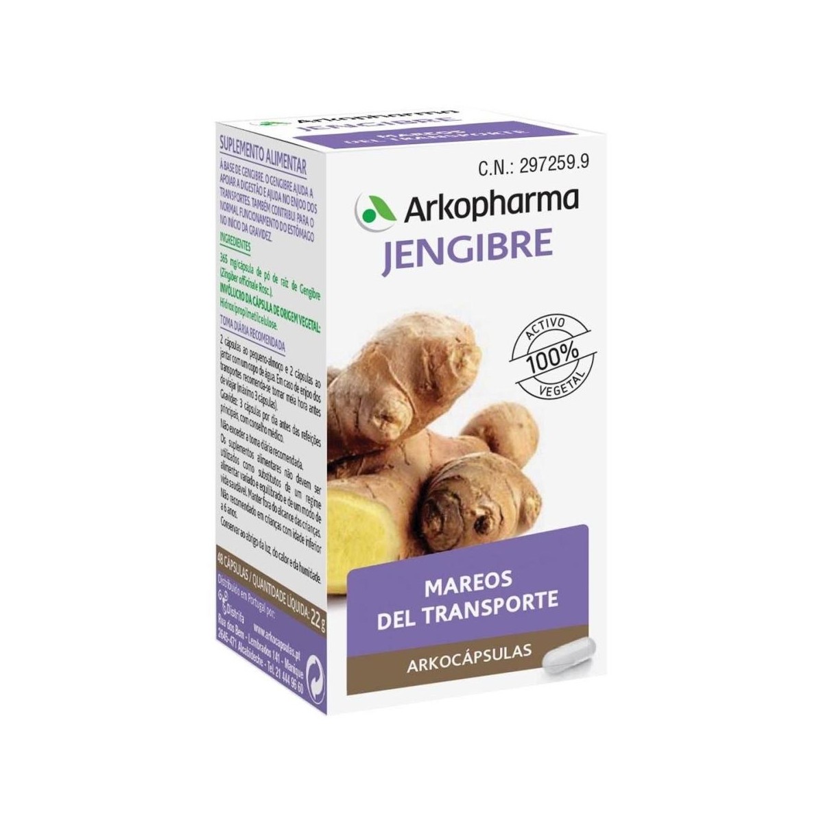 arkopharma jengibre 40 capsulas