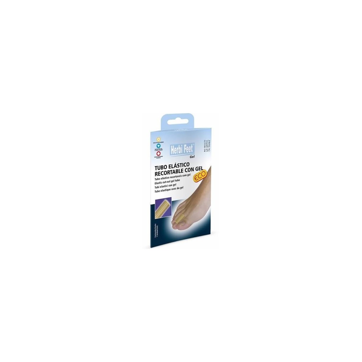 herbi feet tubo elastico recortable con gel talla s