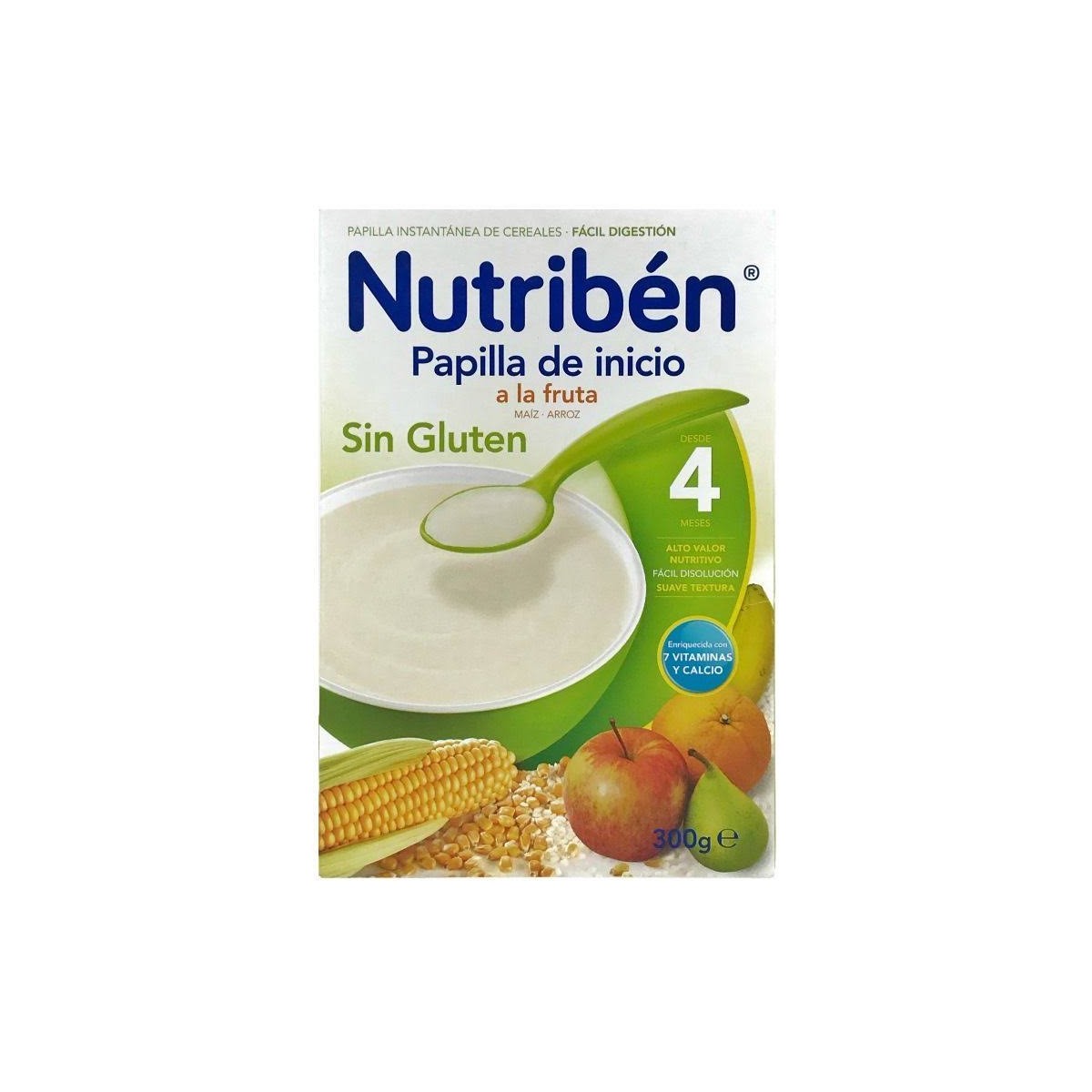 nutriben inicio a la fruta papilla sin gluten 300 g