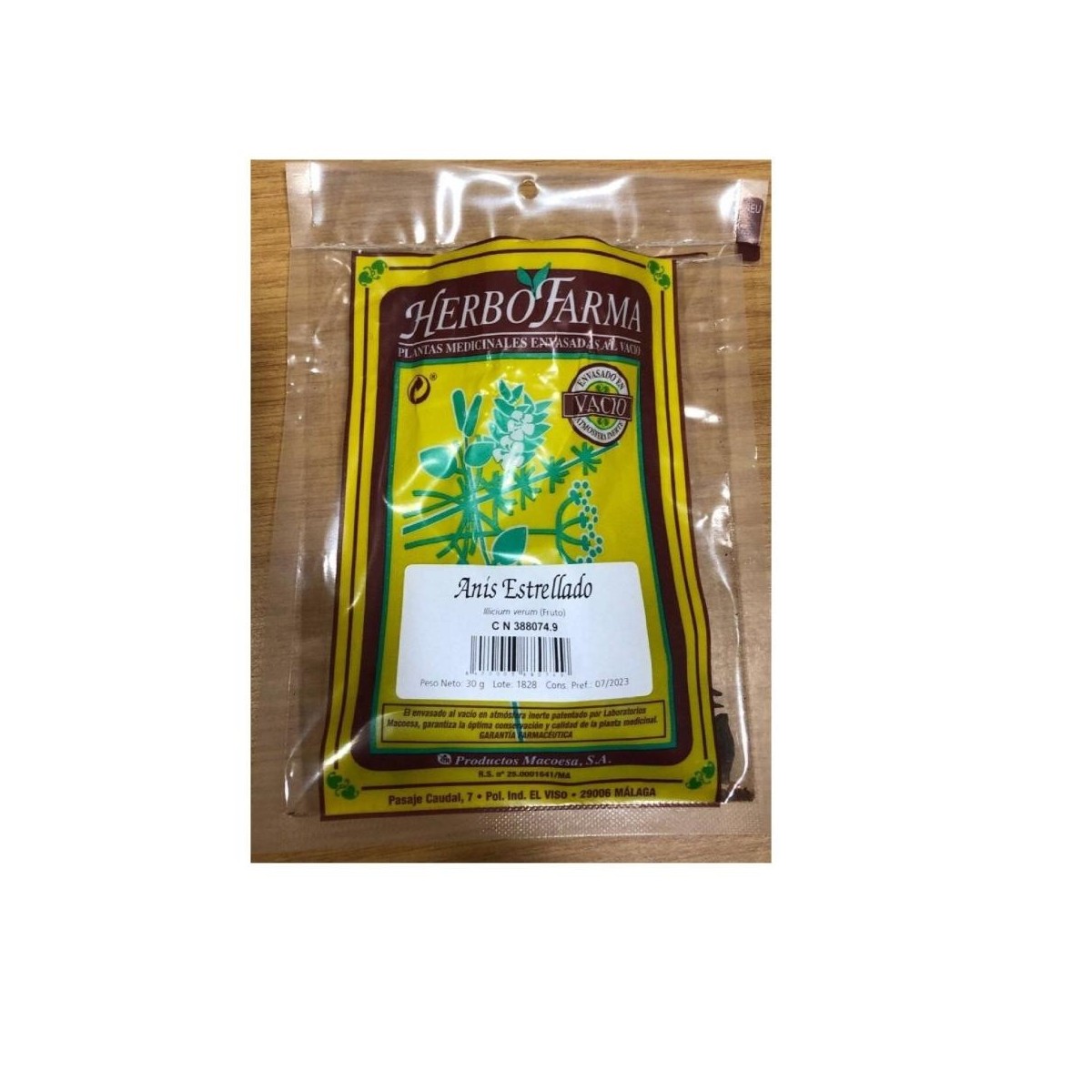 anis estrellado herbofarma al vacio 30gr