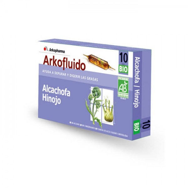 arkopharma arkofluido alcachofa hinojo 10 ampollas