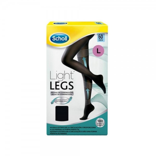 scholl medias compresion 60 den negro l