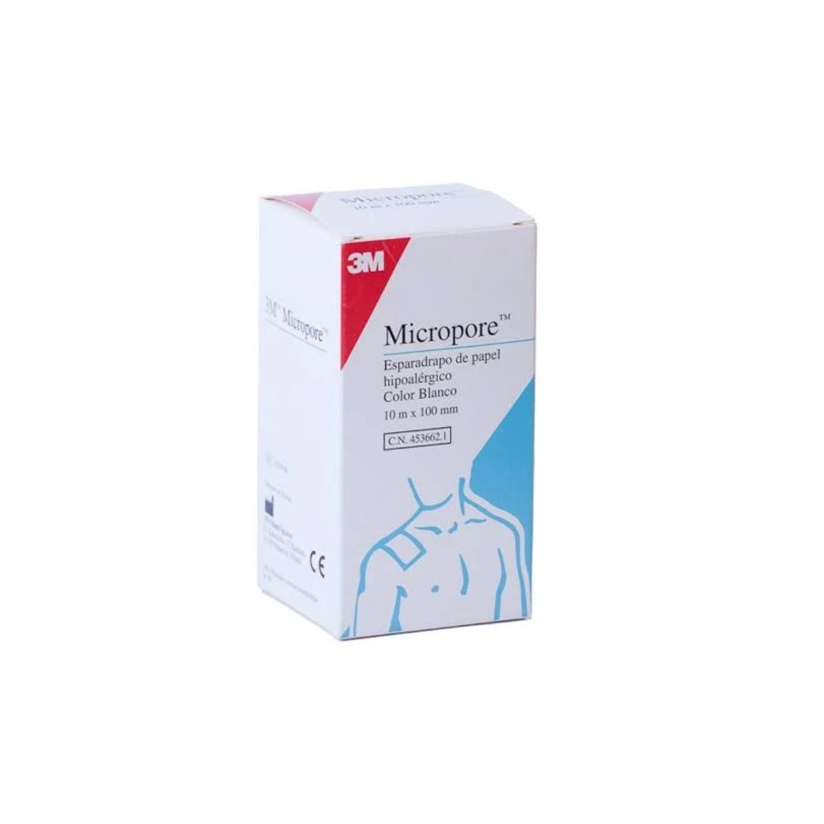esparadrapo hipoalergico papel micropore blanco