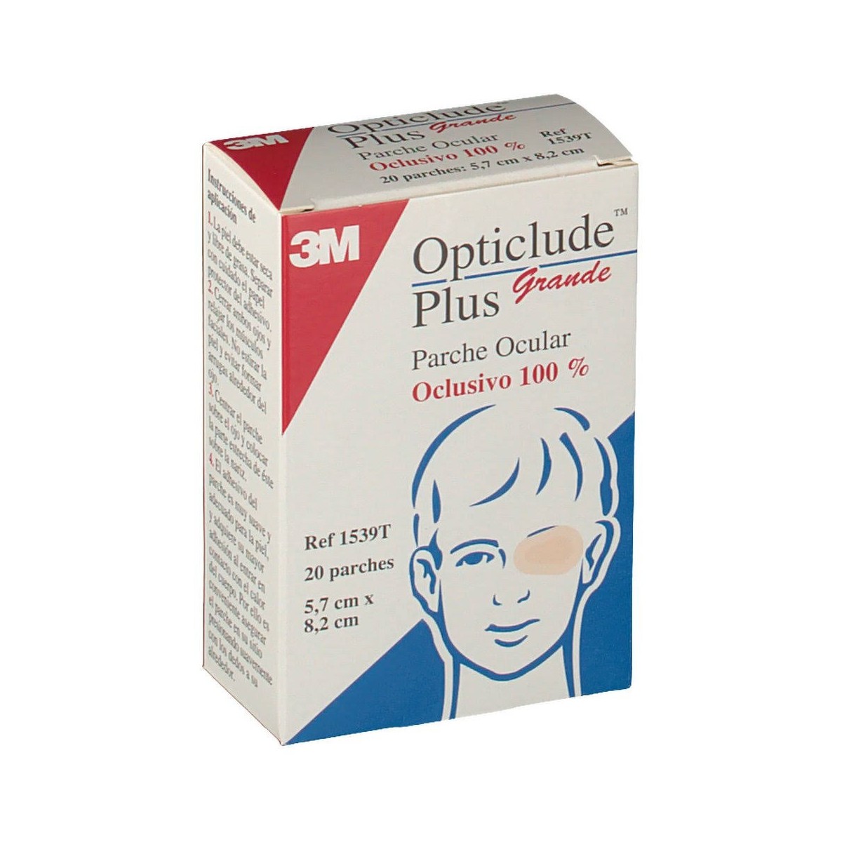opticlude plus grande 20 parches