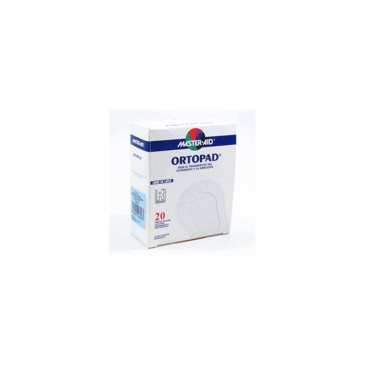 ortopad parche ocular regular 20 unidades