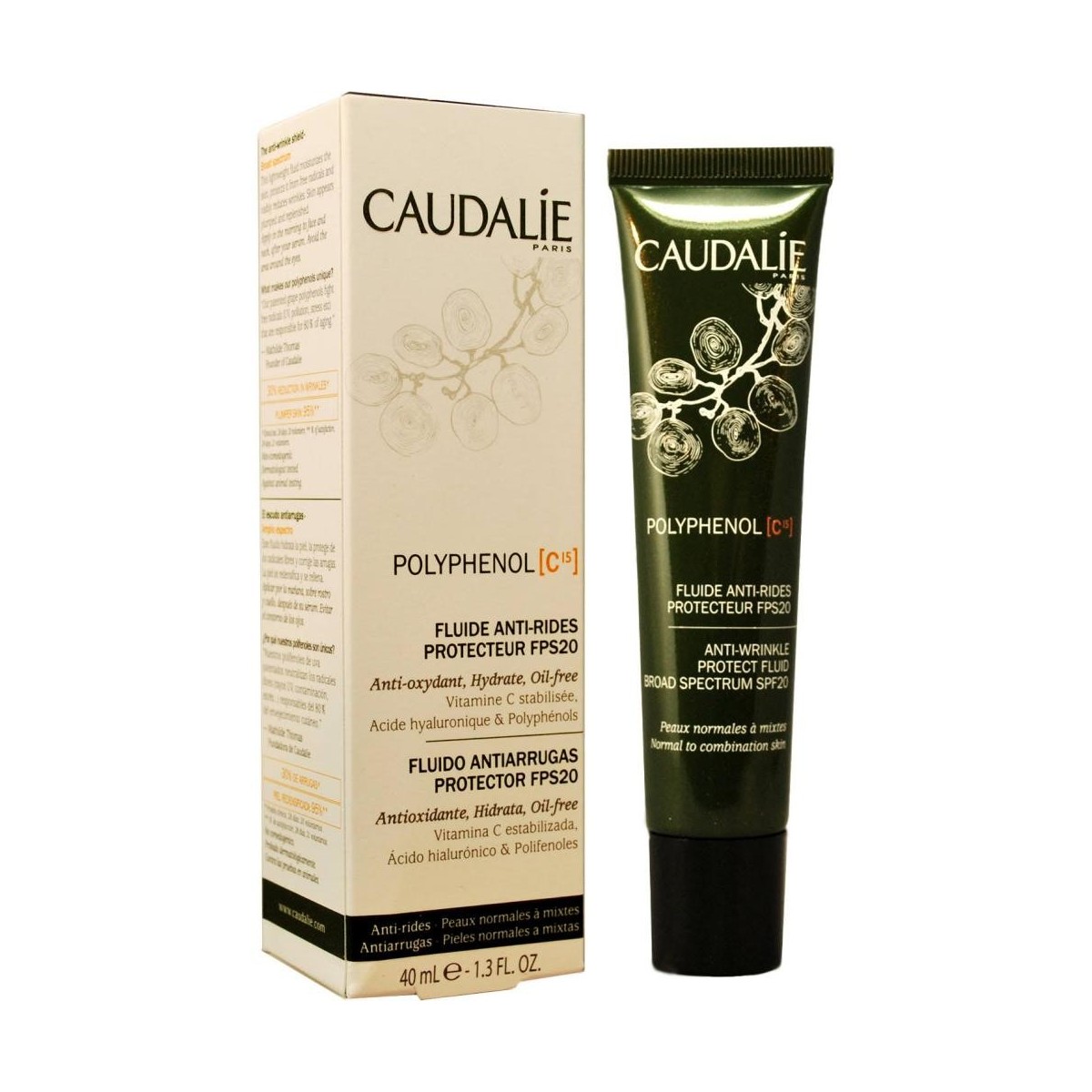 caudalie polyphenol c15 fluido antiarrugas 40ml