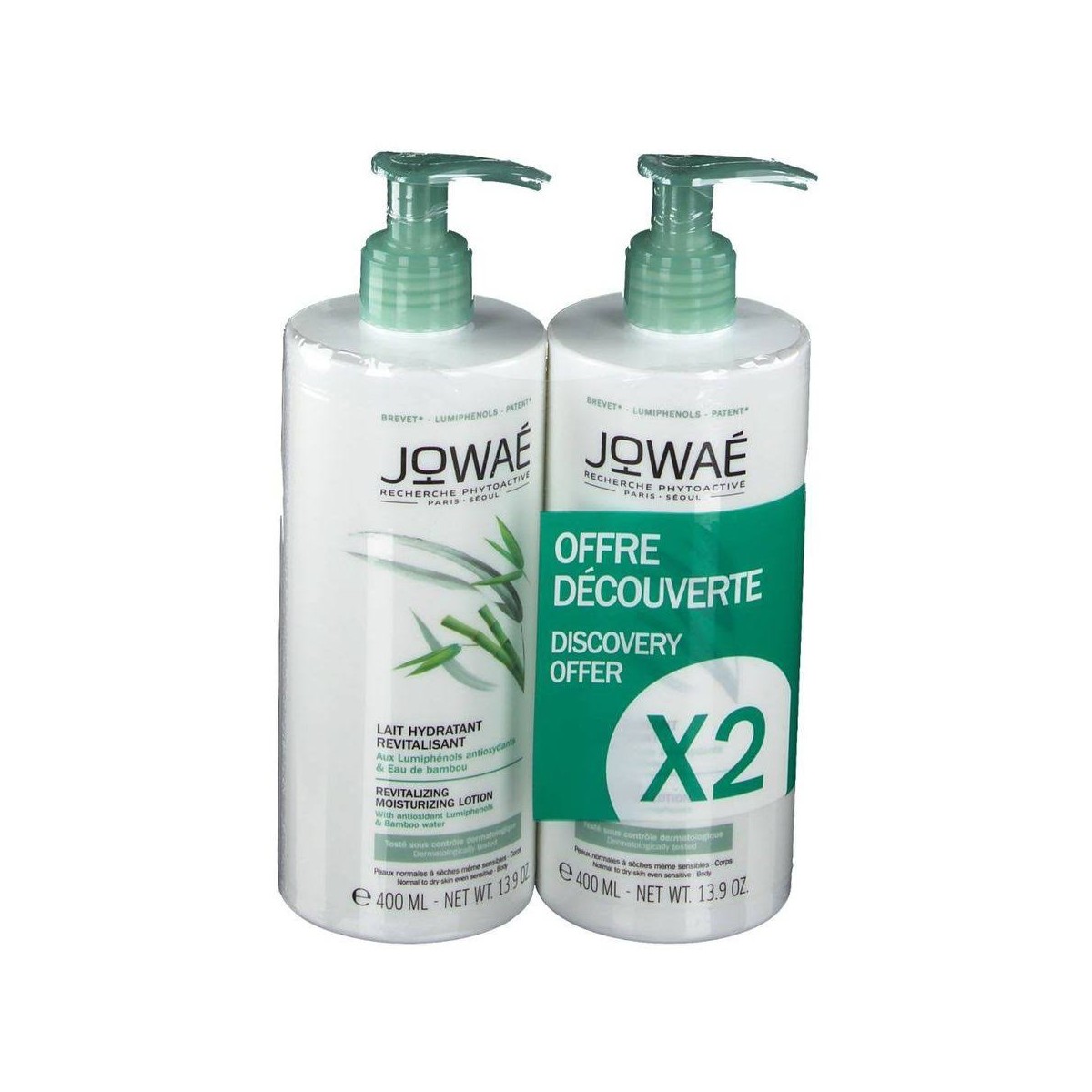 jowae leche hidratante revitalizante duplo 2x400ml