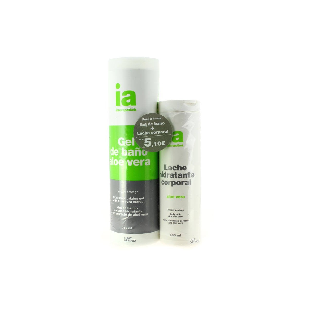 interapothek pack gel leche aloe vera