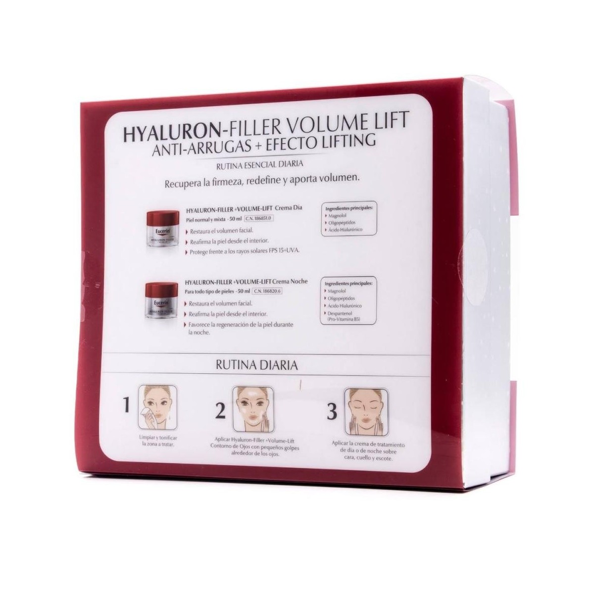 cofre eucerin hyaluron filler volume lift piel normal mixta dia y noche