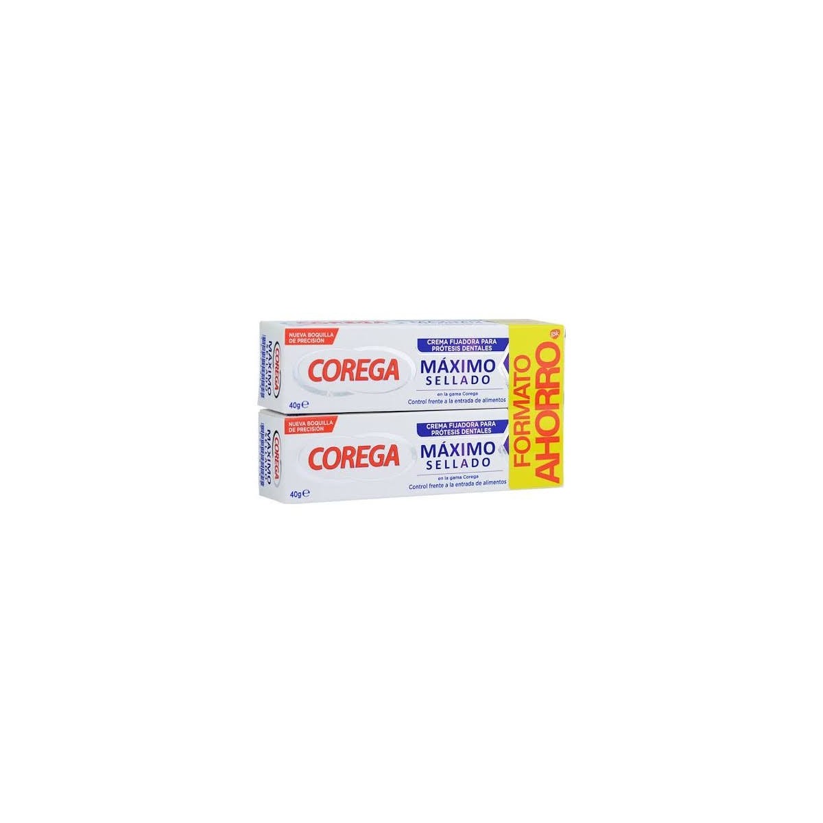 corega maximo sellado crema fijadora duplo 40 gr