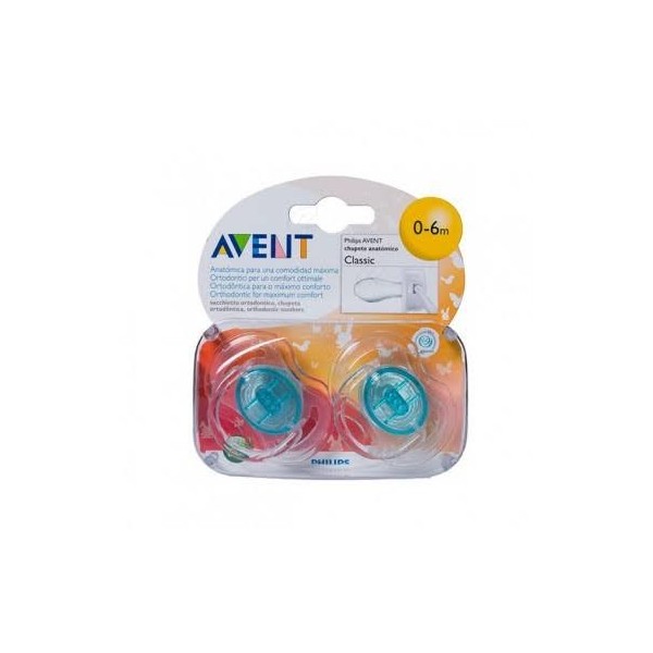 avent chupete transparente silicona 0 6 m 2 u avent