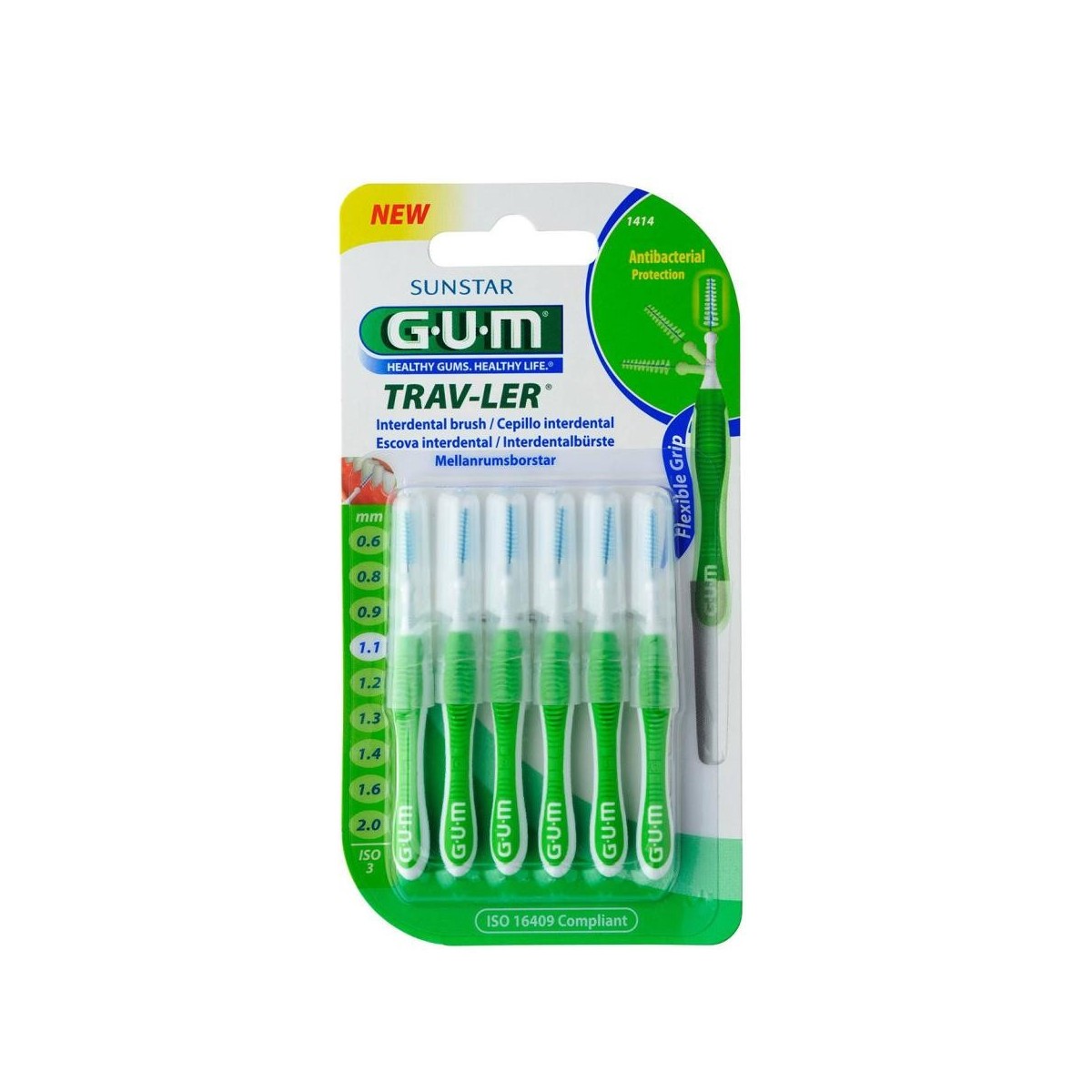 gum cepillo interdental trav ler 11 mm