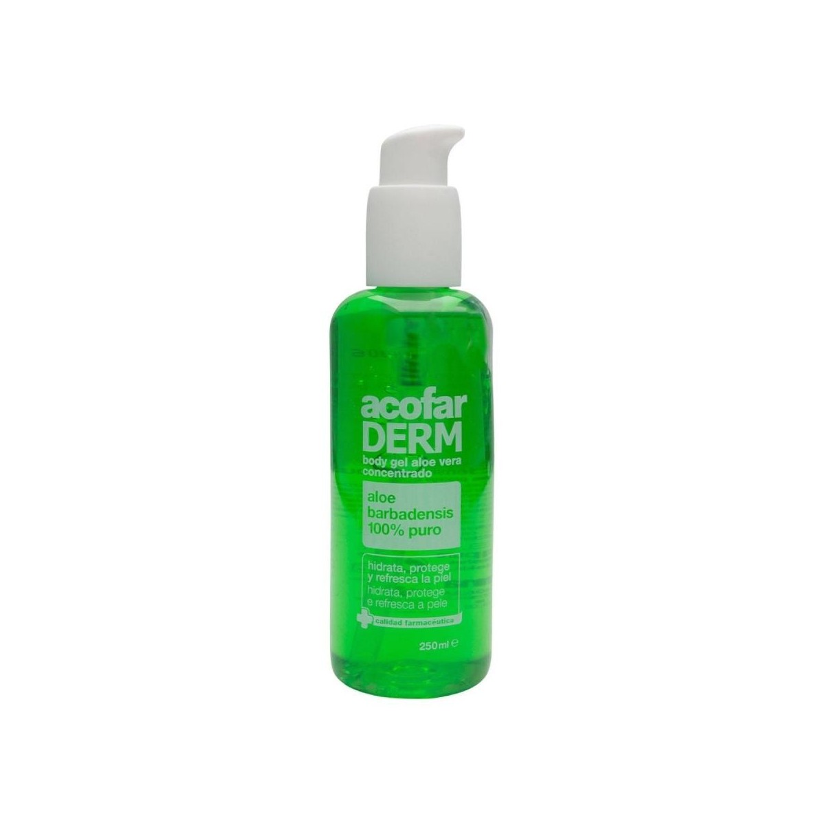 acofarderm body gel aloe vera concentrado 250 ml