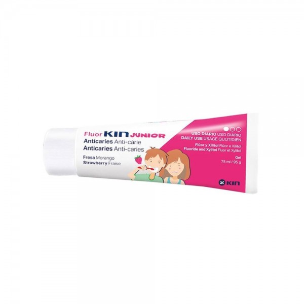 fluor kin gel junior 75 ml fresa