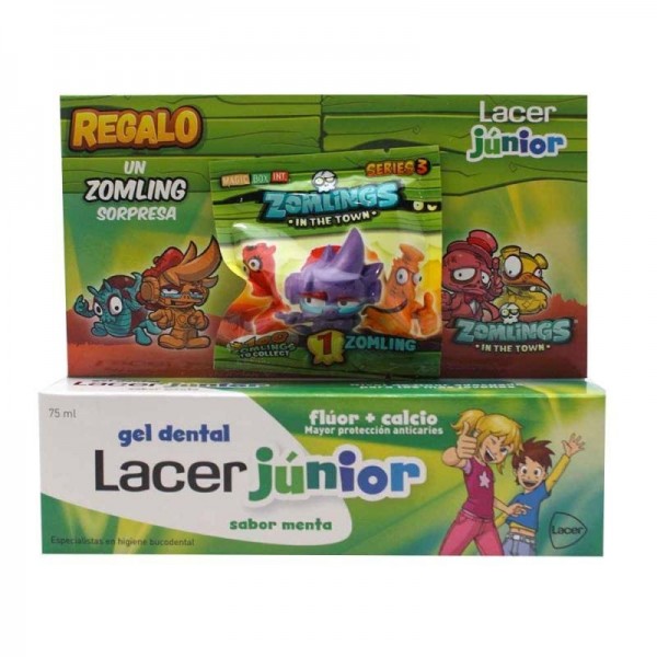 lacer junior gel dental 75 ml menta