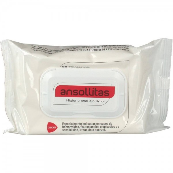 ansollitas higiene anal 50 toallitas