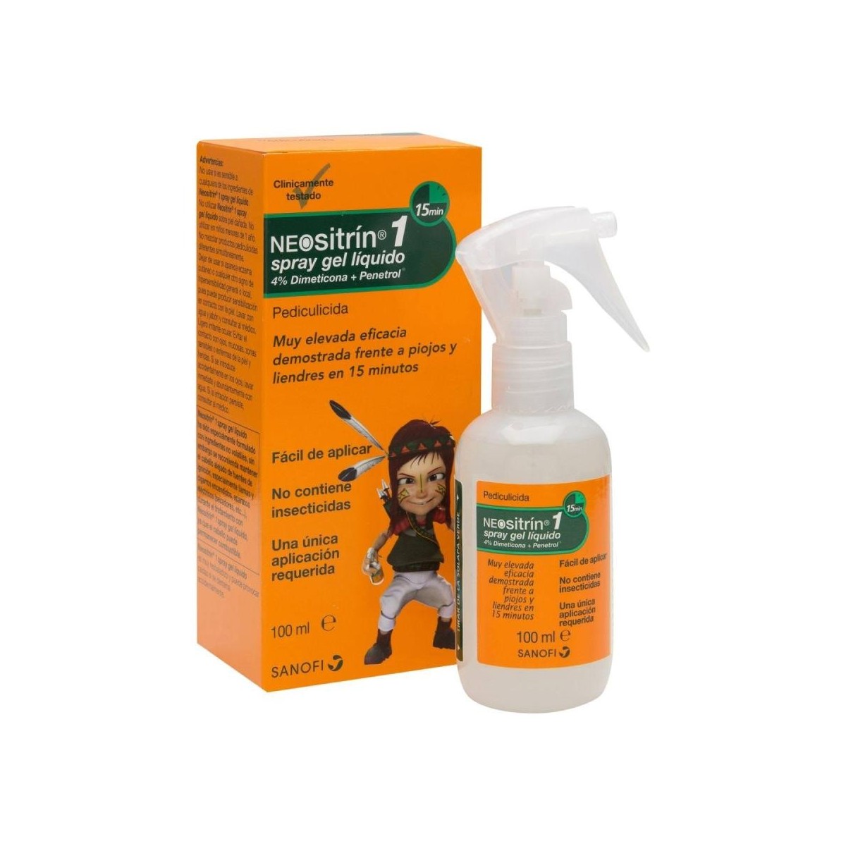 neositrin spray gel antipiojos 100 ml
