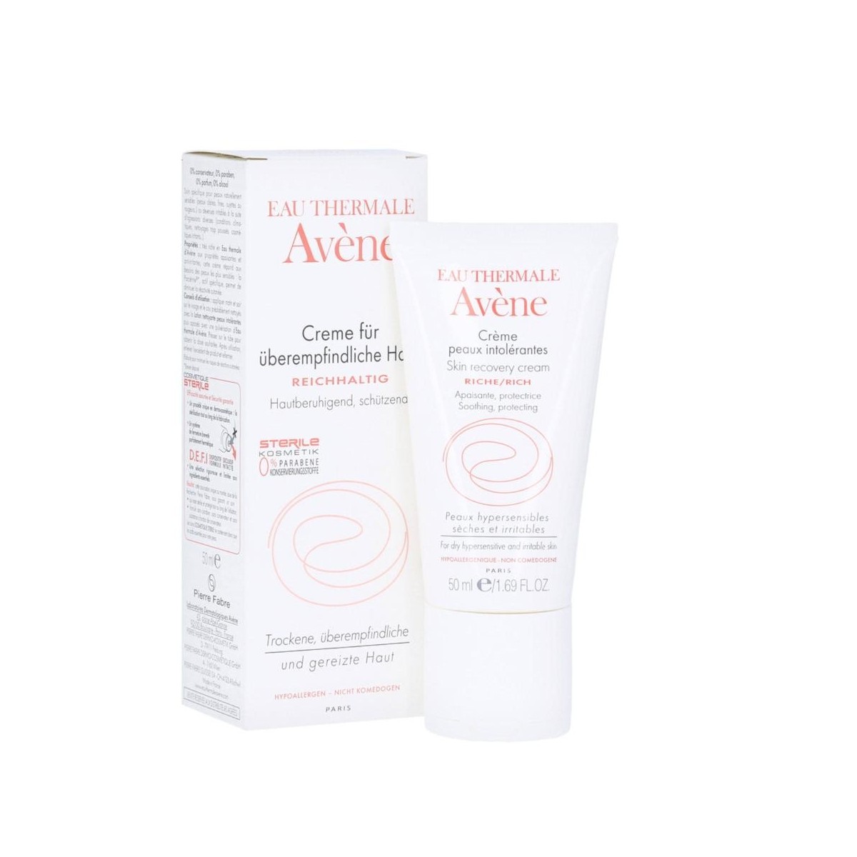 avene crema pieles intolerantes enriquecida 50 ml