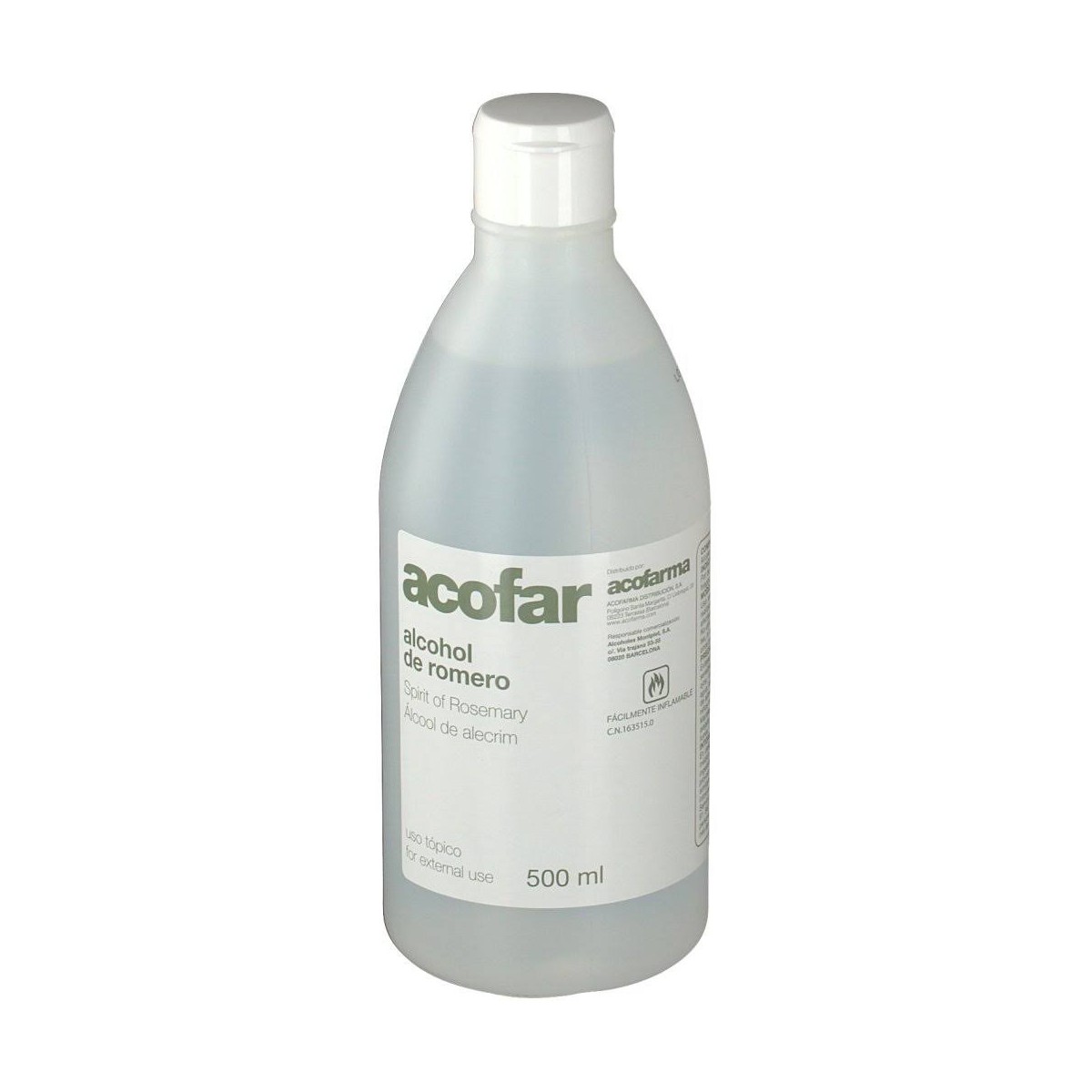 acofar alcohol de romero 500 ml