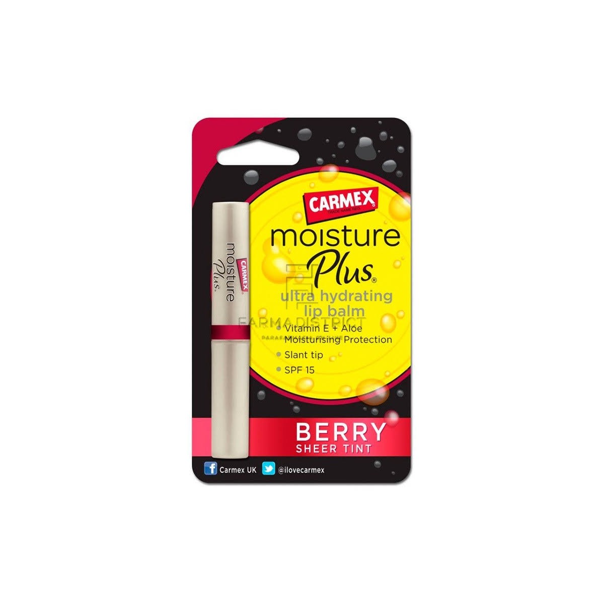 carmex moisture plus berry 2 g