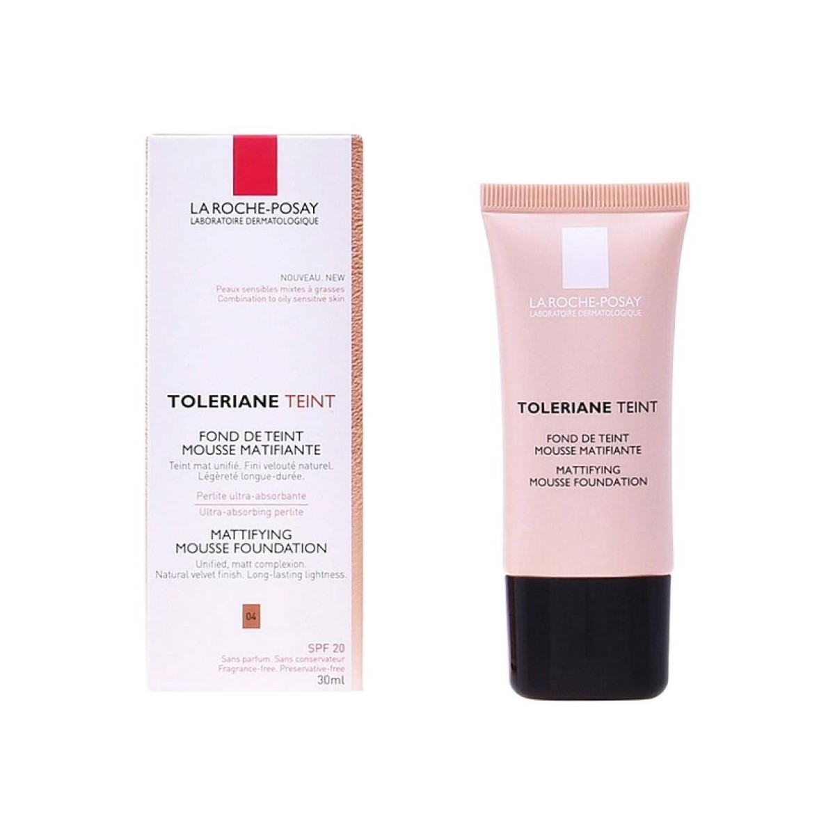 toleriane teint mousse matificante 02 30ml la roche posay