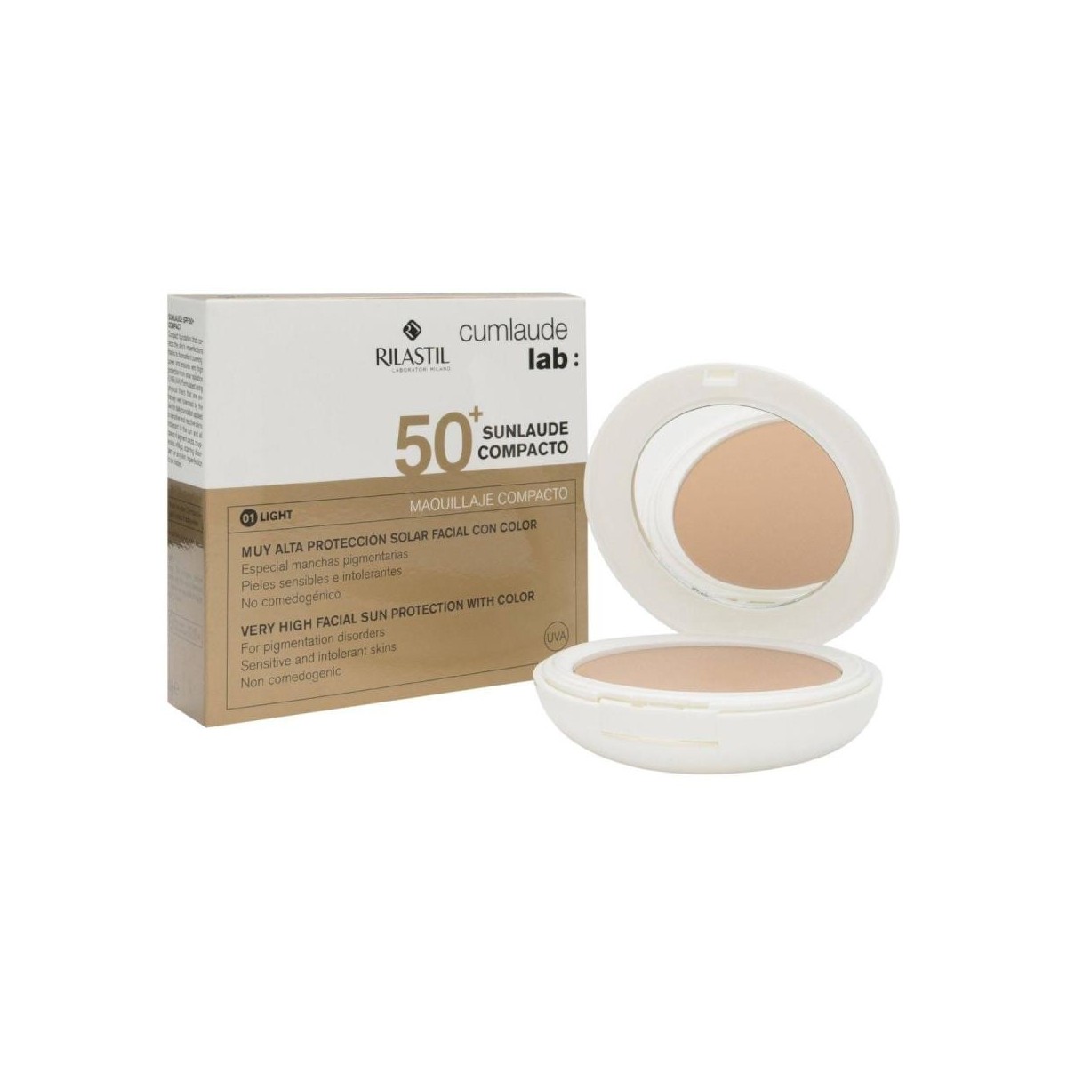 sunlaude compacto spf50 light 10 gr