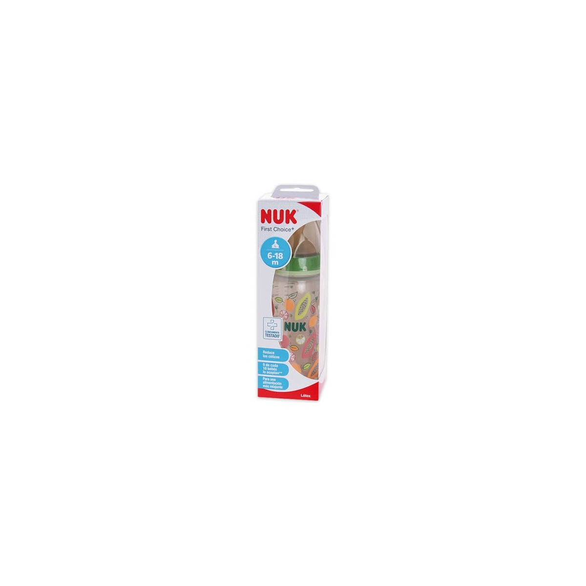 nuk biberon in the air latex 6 18 l 300ml