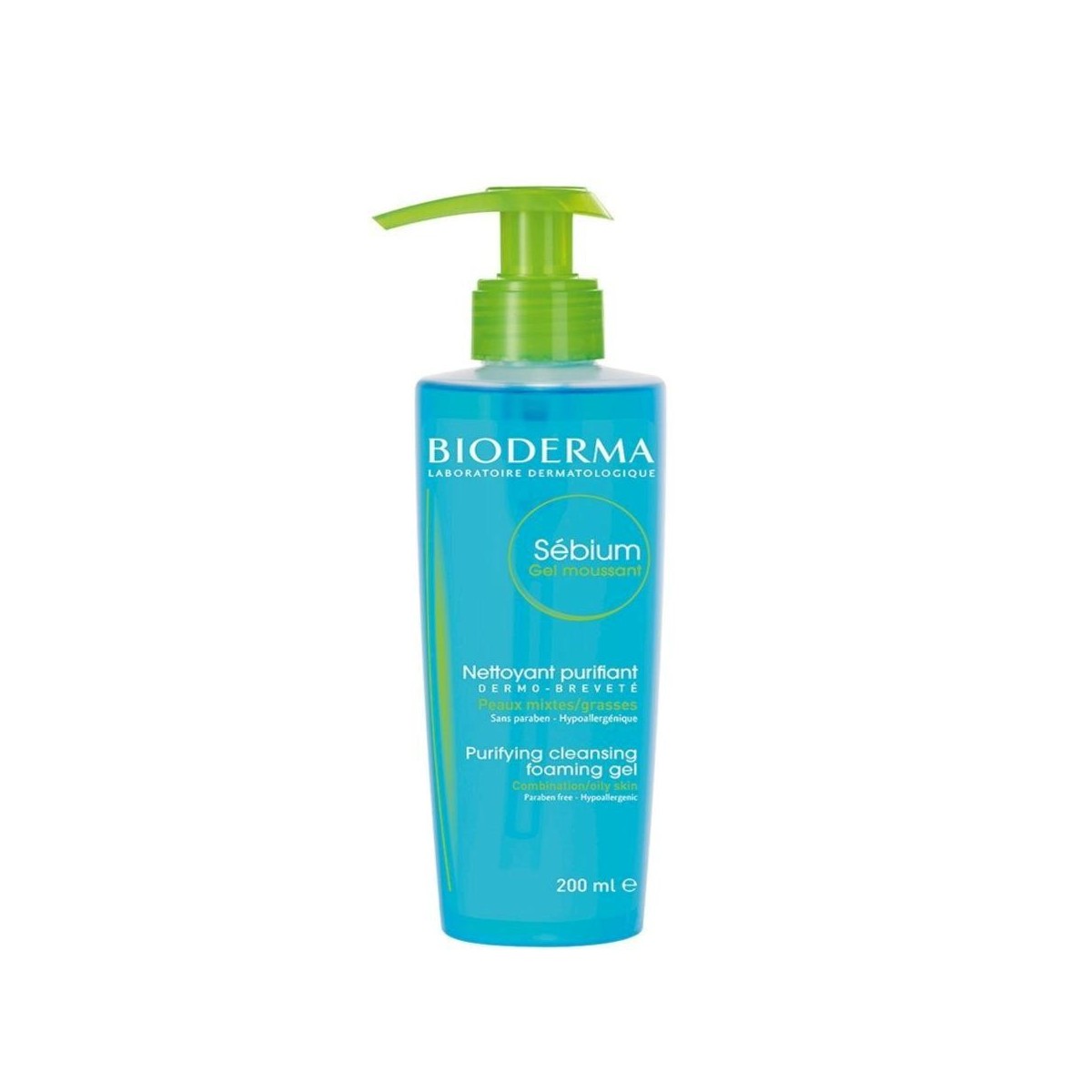 sebium gel moussant 200 ml bioderma