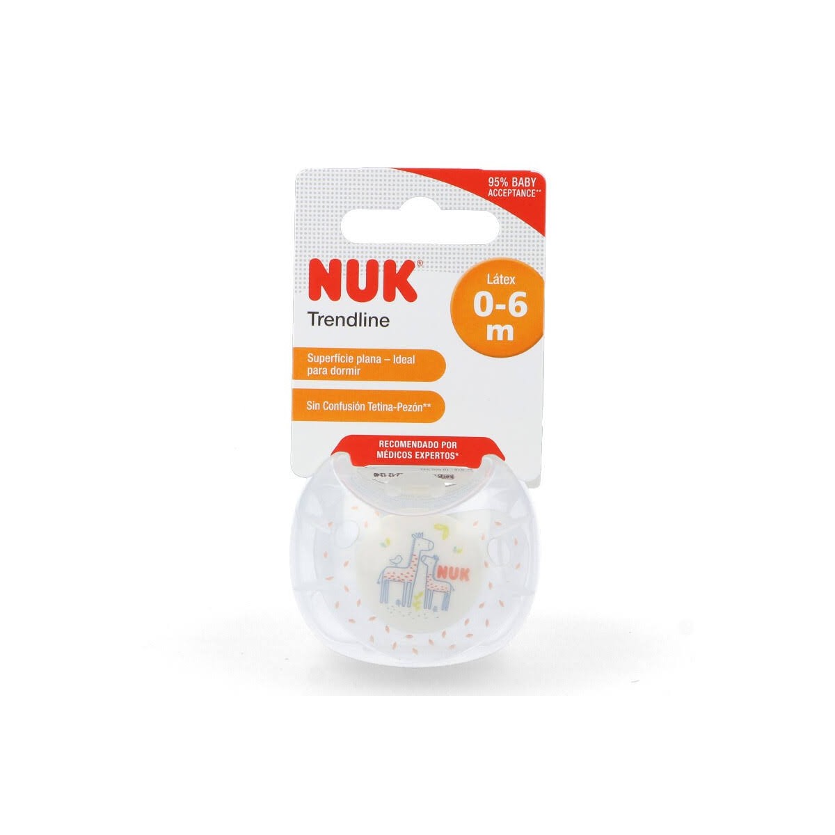 nuk chupete jungle 0 6 latex 1 ud