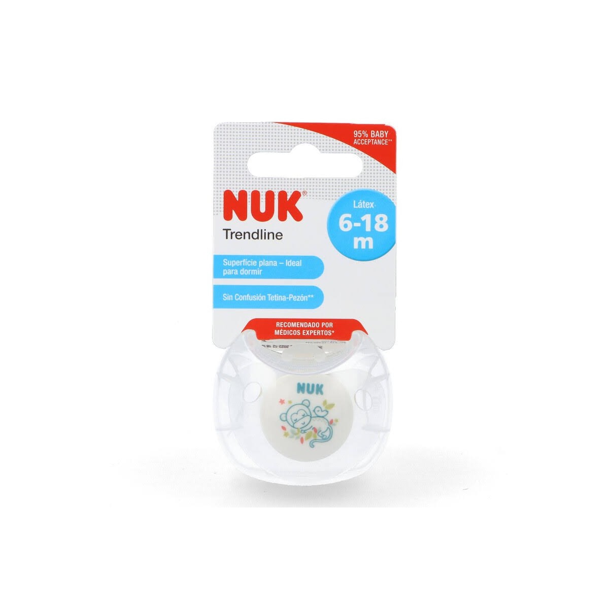 nuk chupete jungle 6 18 latex 1 ud