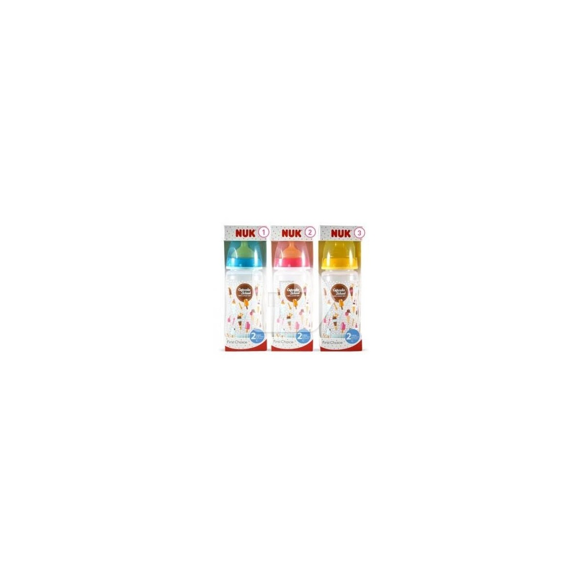 nuk biberon cupcakes tetina latex 300ml
