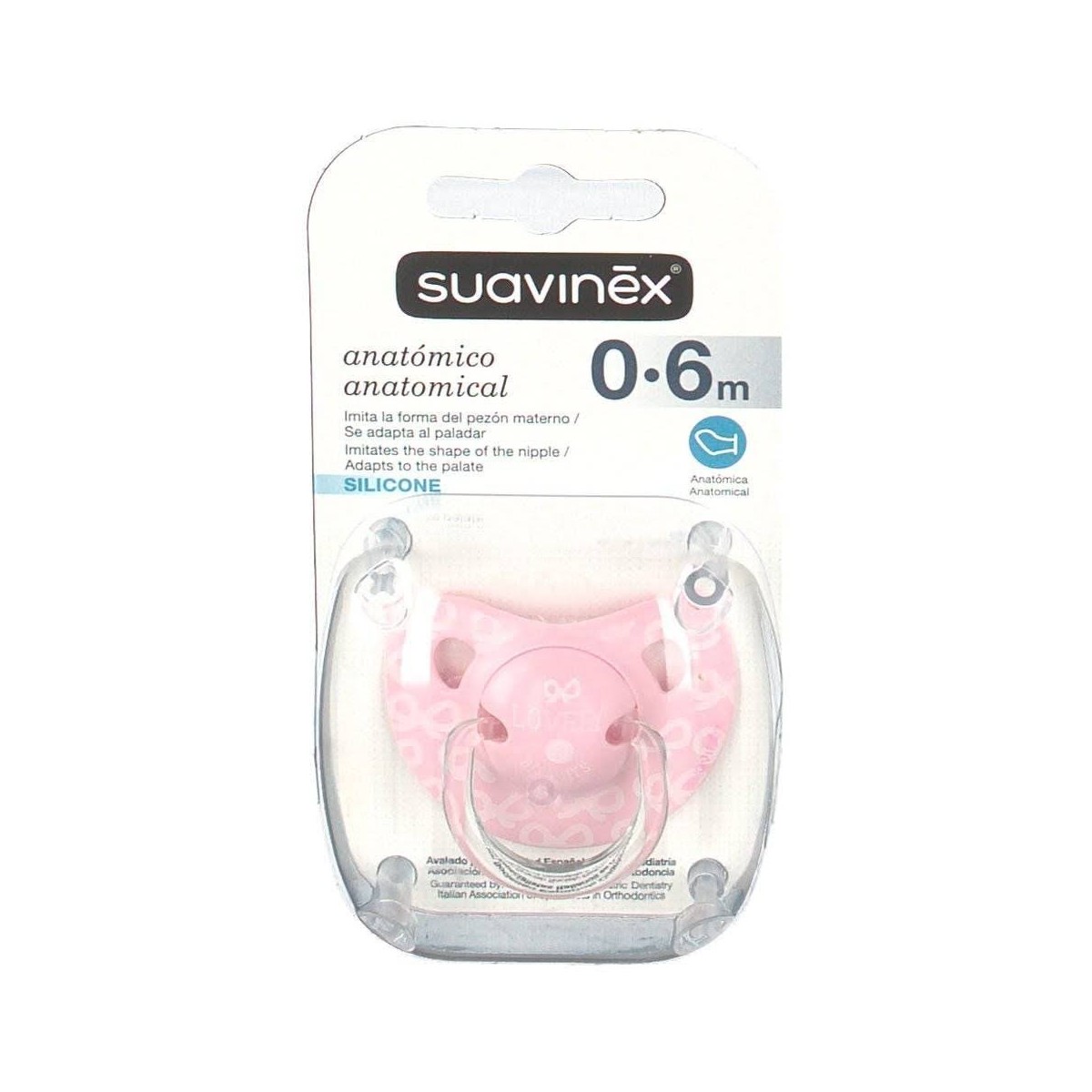 suavinex chupete anatomico silicona 0 6m