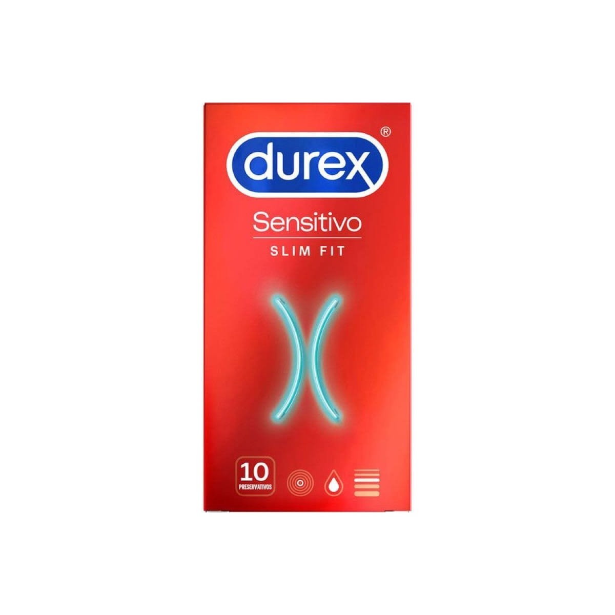 durex sensitivo slim fit 10 preservativos
