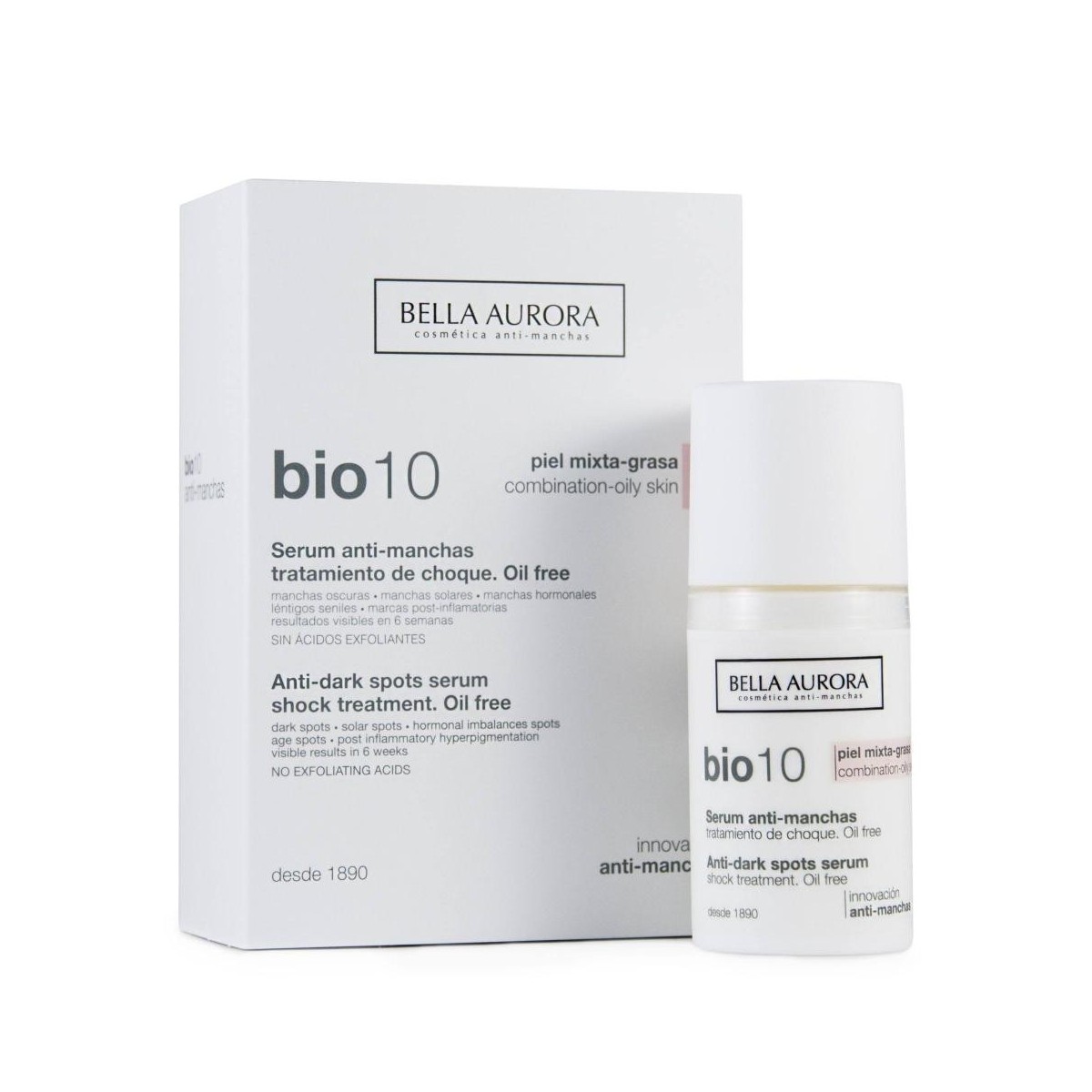 bella aurora serum anti manchas bio 10 piel mixta grasa 30 ml
