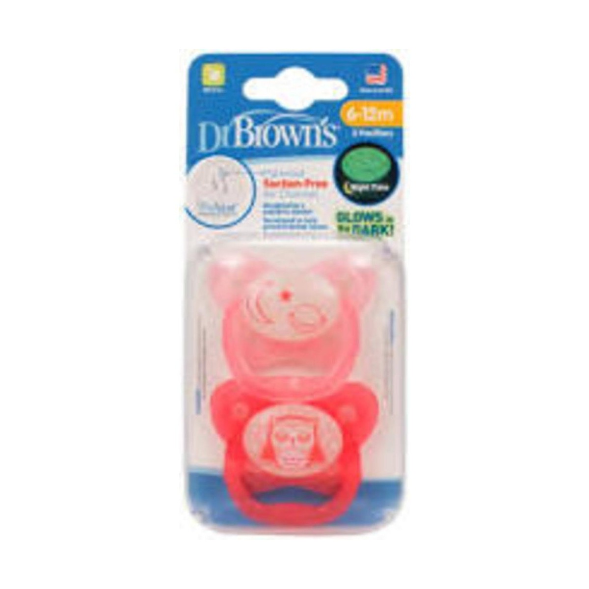 dr brown chupete nocturno 6 12 meses