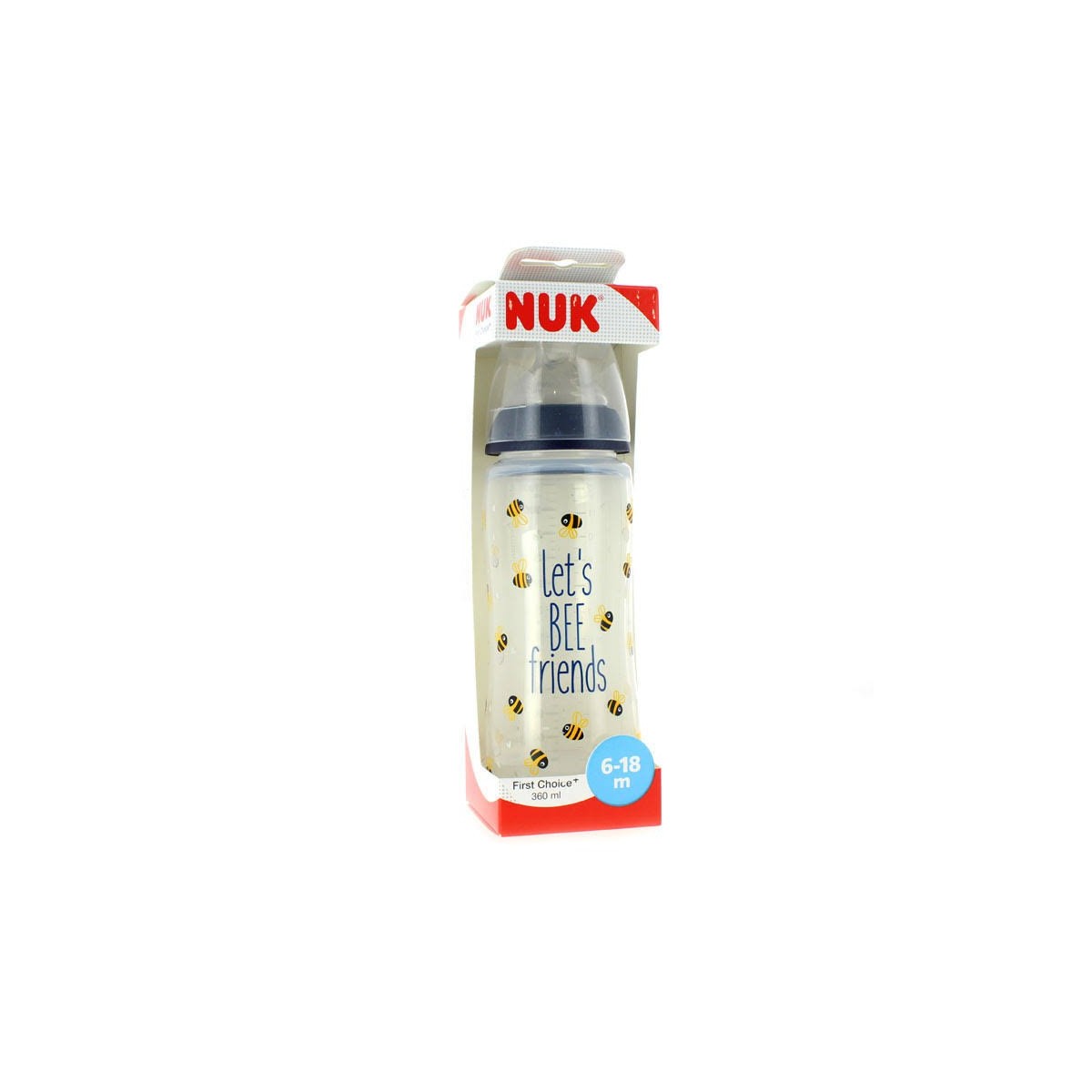 nuk biberon first choice silicona 6 18m 360ml