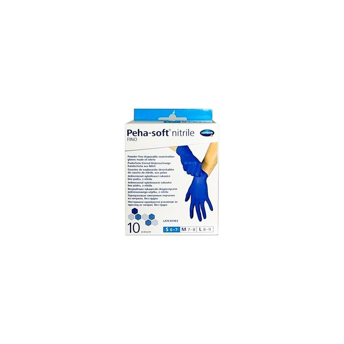 peha soft guantes de nitrilo talla s 10 uds