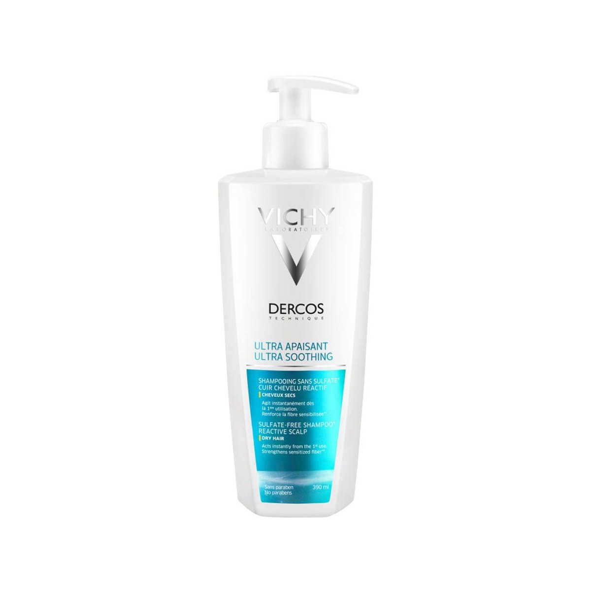 dercos champu ultra calmante cabello seco 390ml