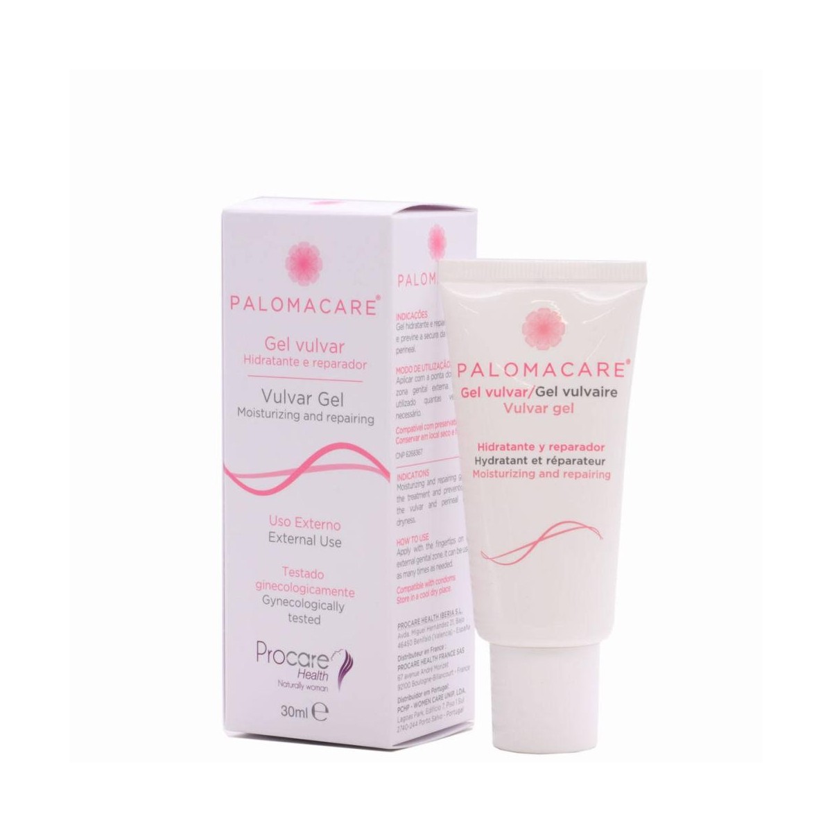 palomacare gel vulvar hidratante y reparador 30 ml