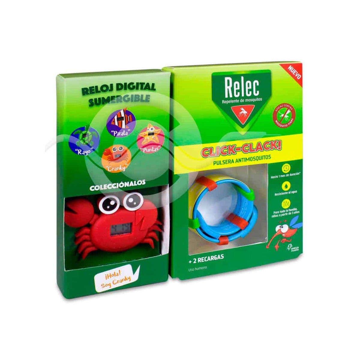 relec pulsera click clack cangrejo