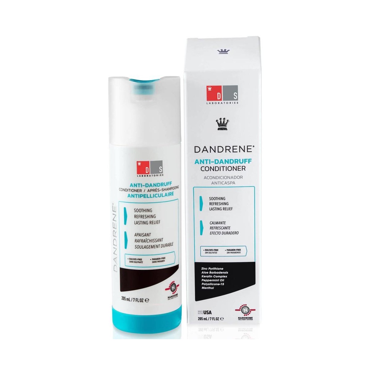 dandrene acondicionador anticaspa 205 ml