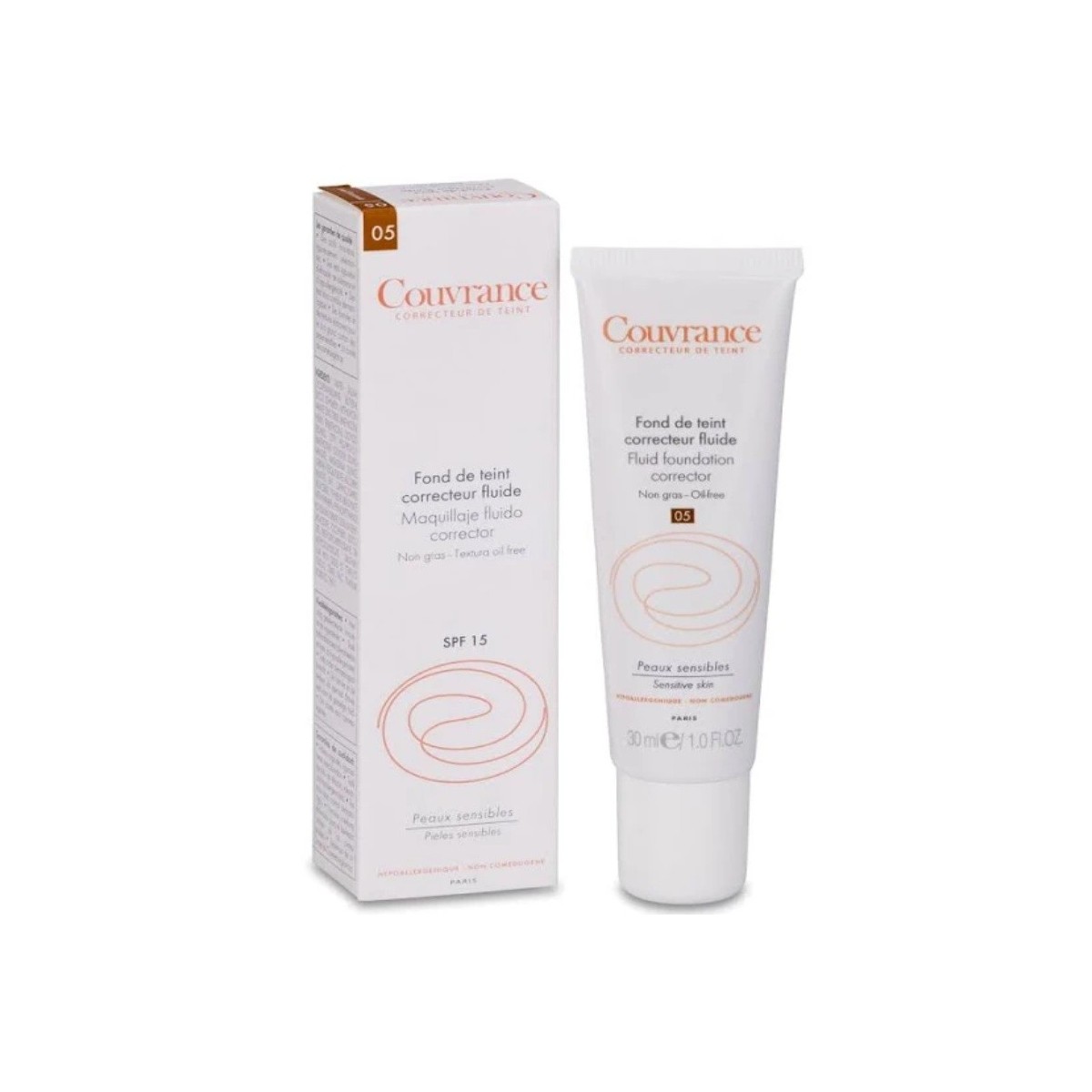 avene couvrance maquillaje fluido bronceado 30 ml brocha regalo