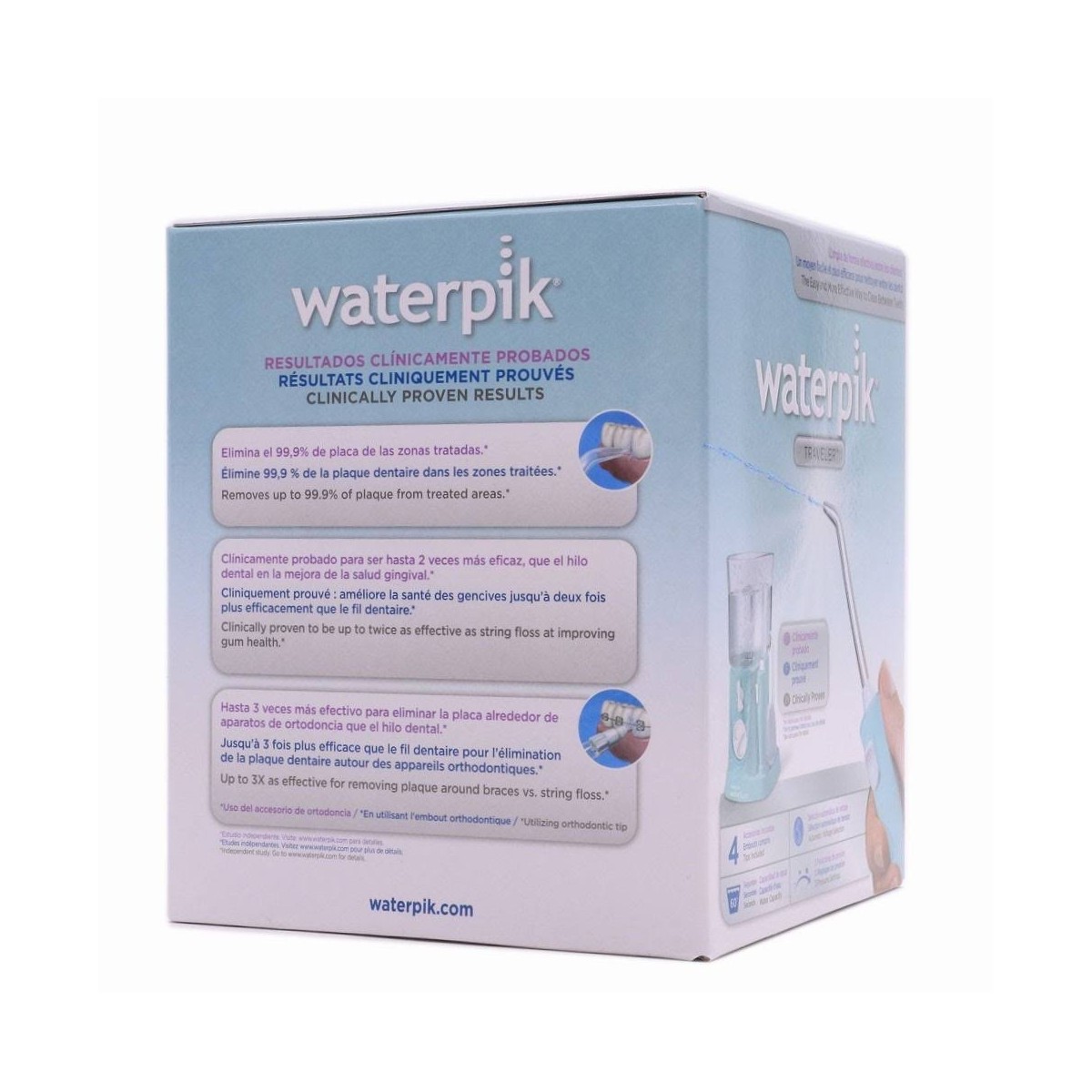 waterpik irrigador traveler wp 300 azul