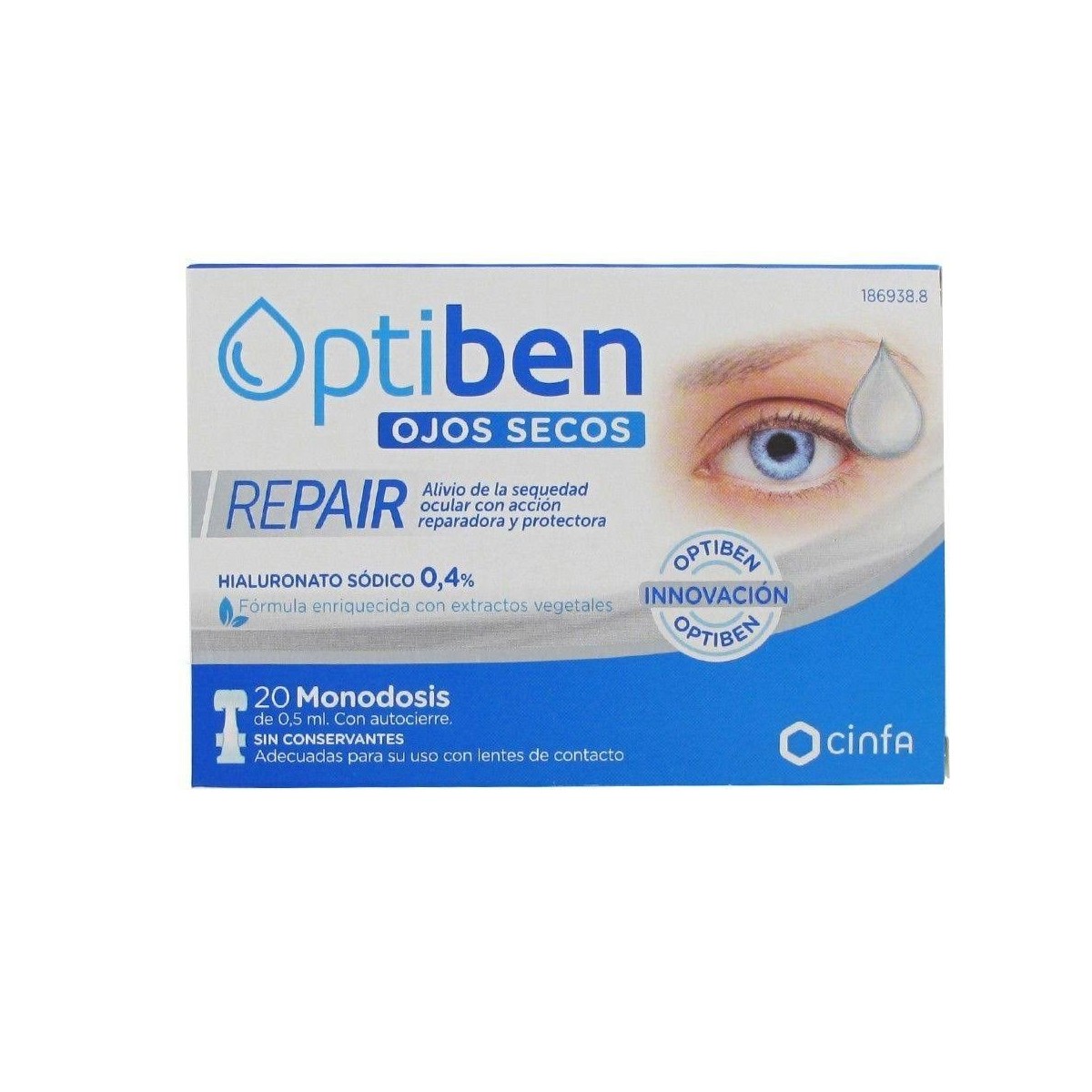 optiben ojos secos repair 20 monodosis