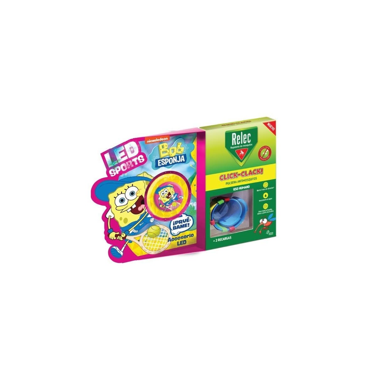 relec pulsera antimosquitos bob esponja tenis