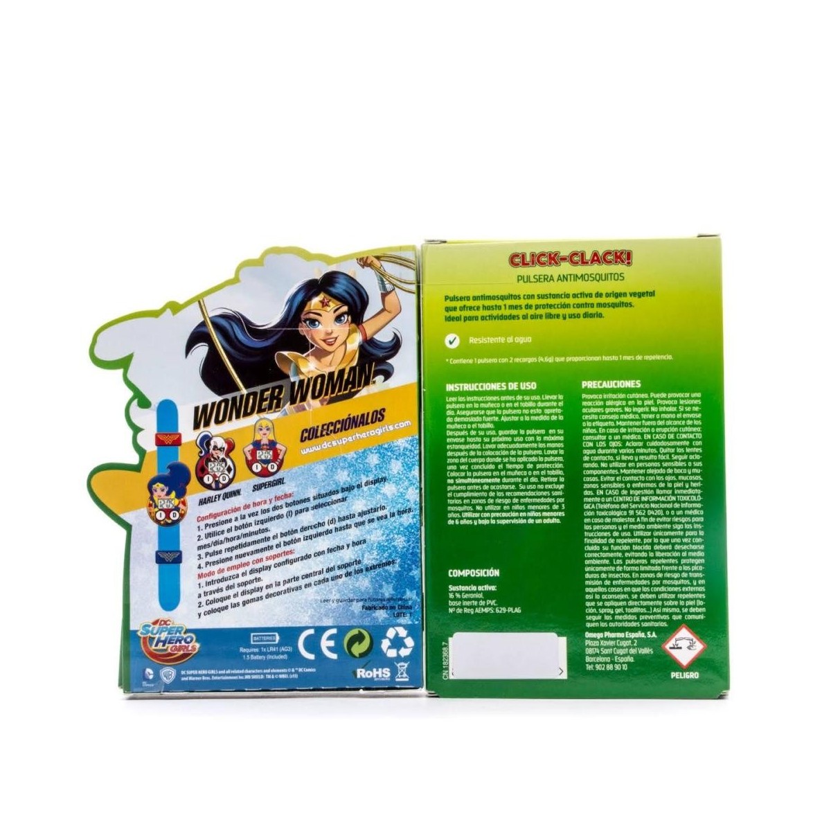 relec pulsera antimosquitos wonder woman