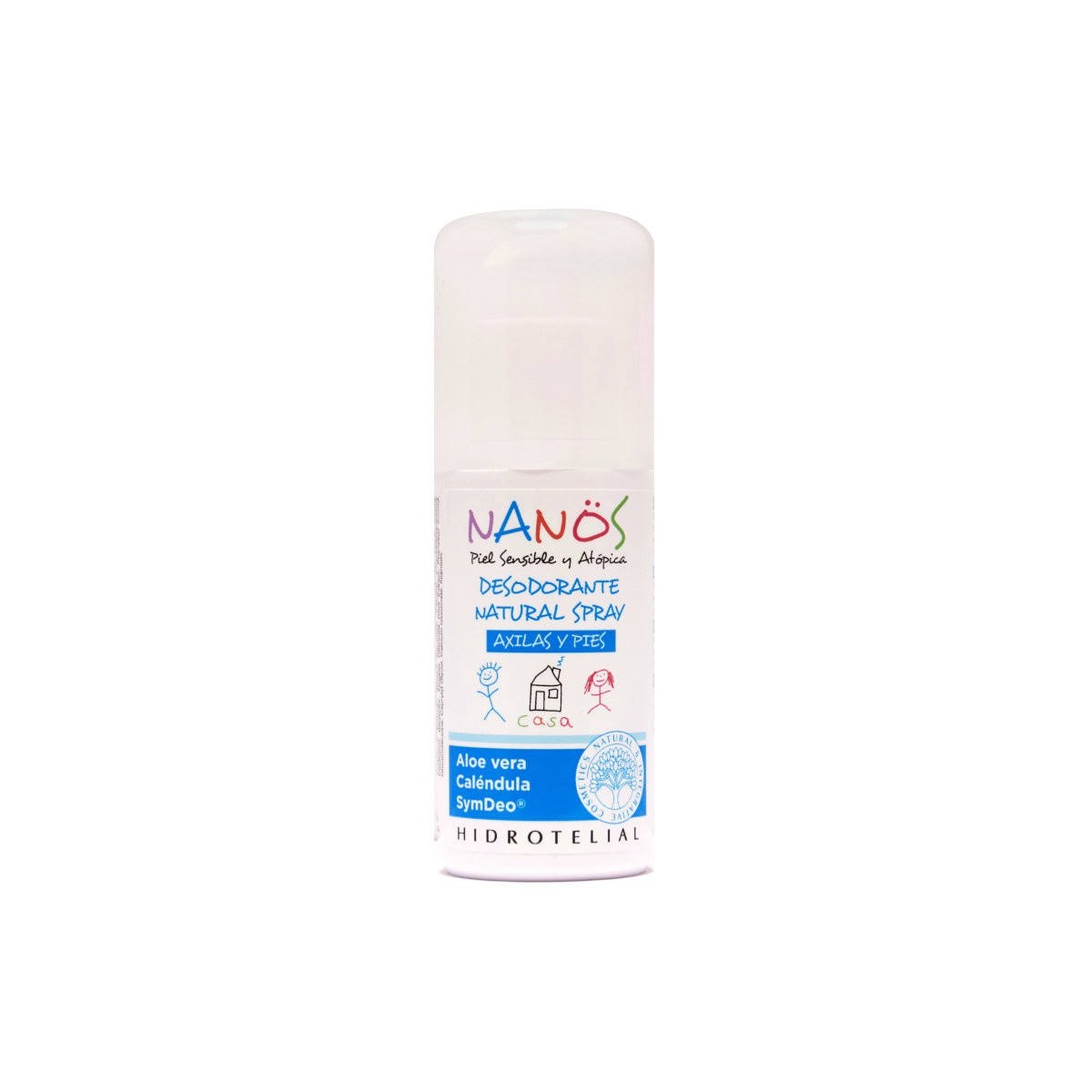 hidrotelial desodorante natural spray 75ml axilas y pies