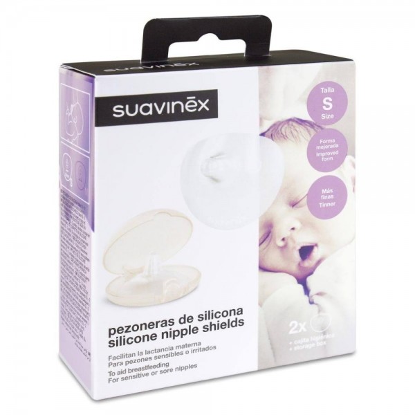 suavinex pezonera de silicona talla s 2 unidades